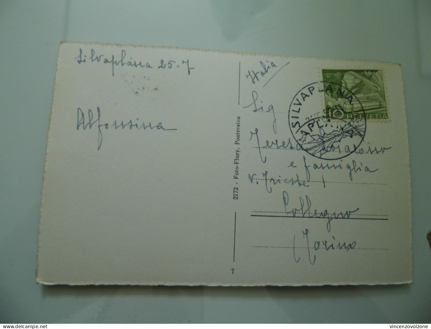 Cartolina Viaggiata "SILVAPLANA UND PIZ DELLA MAGNA" 1957 - Silvaplana