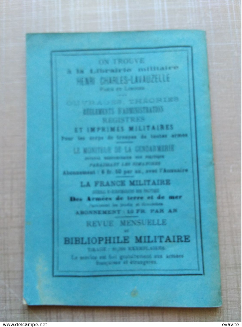 Militaria - Programmes De 1883 Sur Les Connaissances Exigées Des Lieutenants & Sous-Lieutenants - Programas