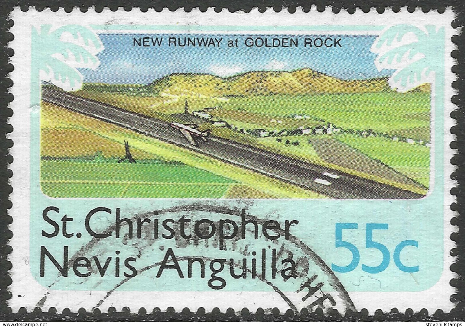 St Kitts-Nevis. 1978 Definitives. 55c Used. SG 403. M3147 - St.Christopher-Nevis & Anguilla (...-1980)