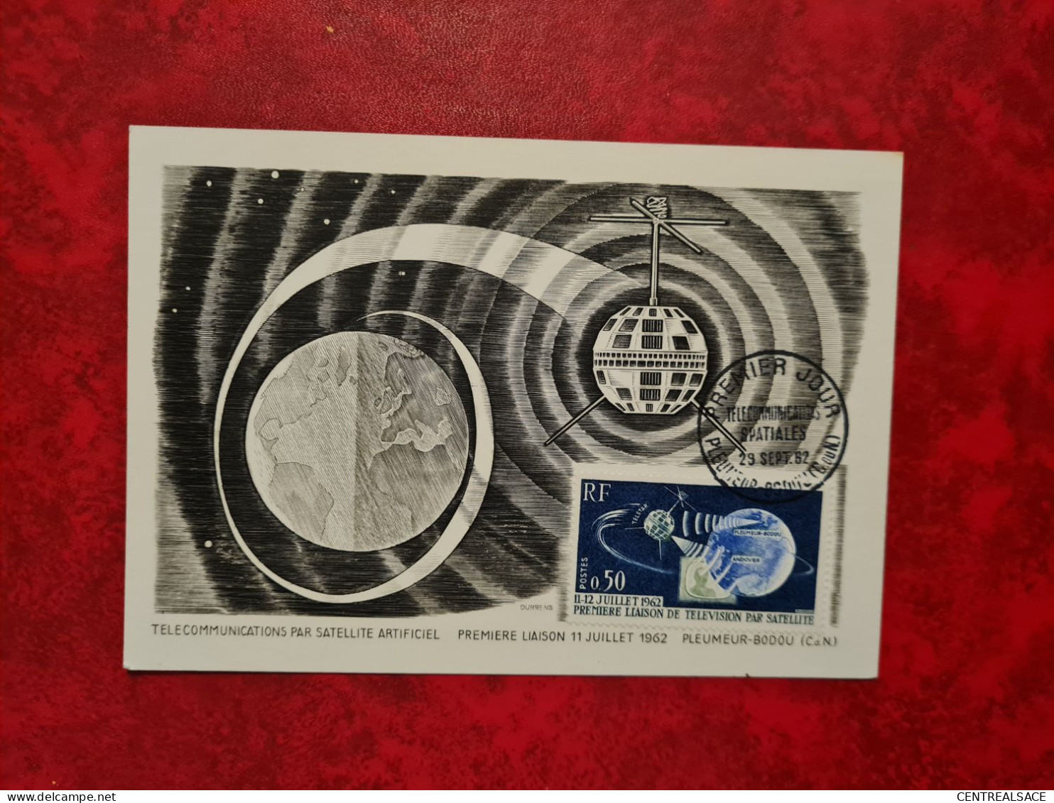 Carte 1962 MAXI   PLEUMEUR BODOU TELECOM SPACIALES - Non Classés