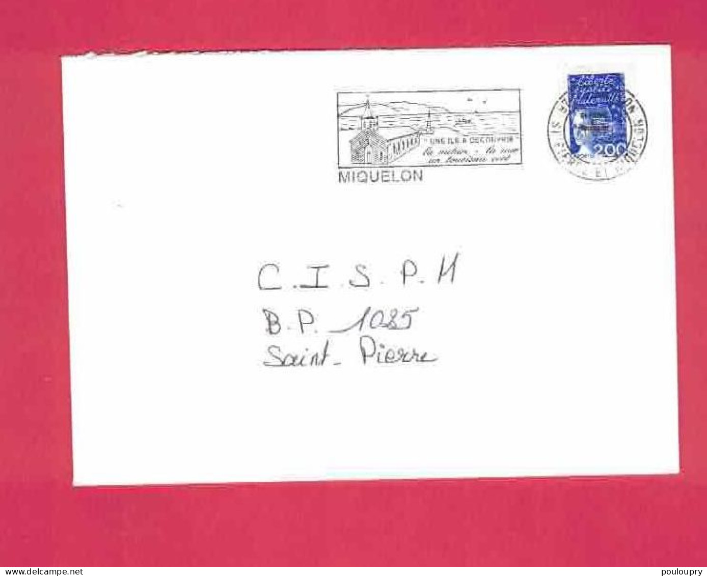 Lettre  Pour SPM - YT N° 664 - Seul Sur Lettre - Flamme De Miquelon " Une île à Découvrir " - Covers & Documents