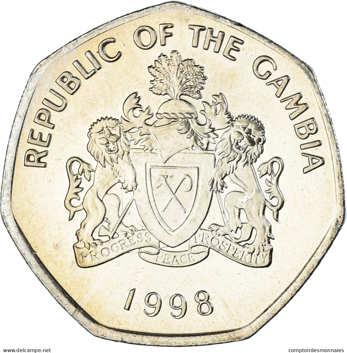 Monnaie, Gambie , Dalasi, 1998 - Gambia