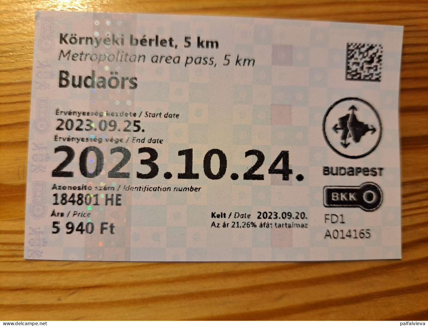 Public Transport, Bus, Metro Monthly Ticket - Hungary - Europe