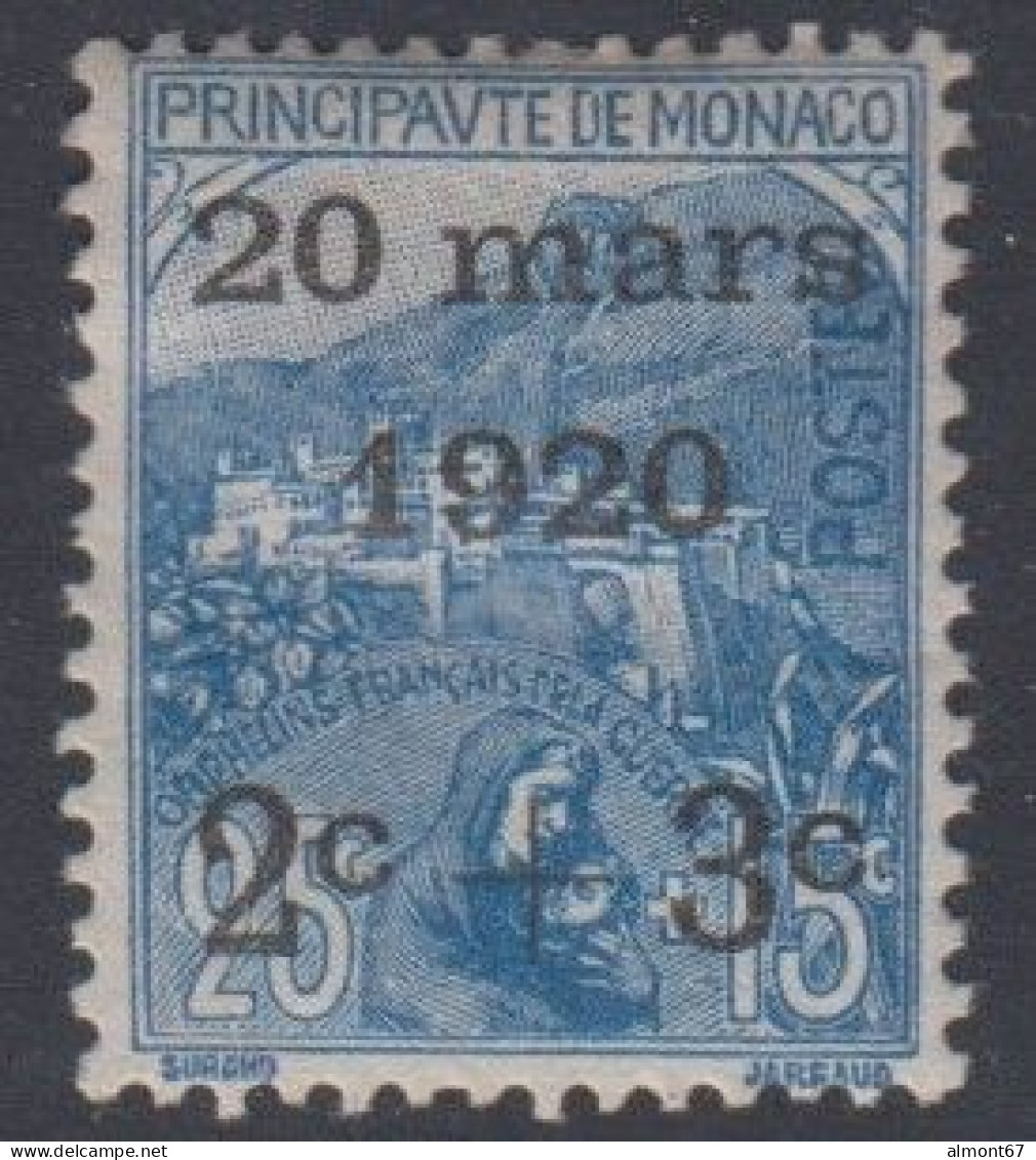 Monaco   N° 35 *  - Cote  :  55 € - Neufs