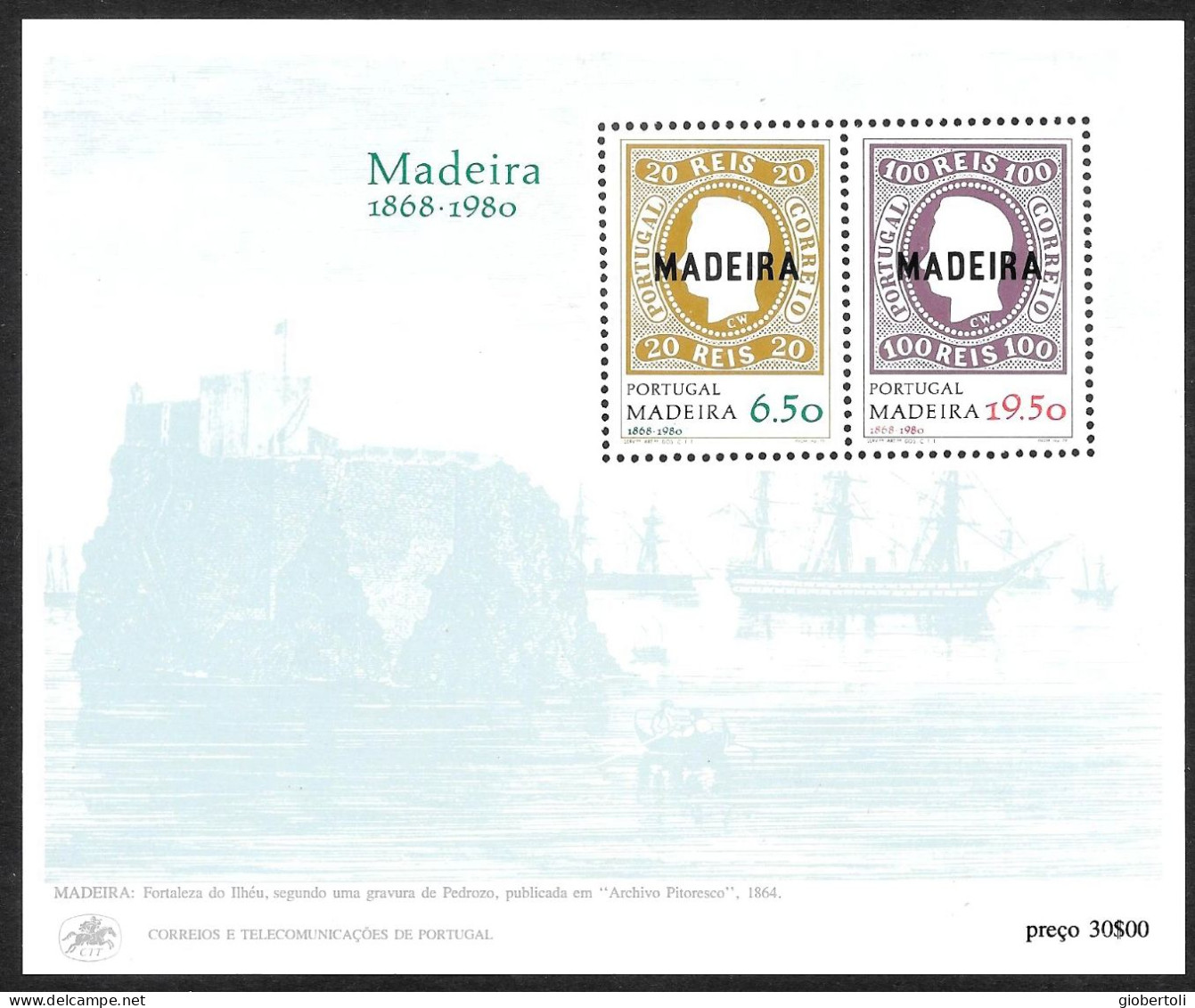 Portogallo/Portugal (Madera):  Francobolli Su Francobolli, Stamps Upon Stamps, Timbres Sur Timbres - Stamps On Stamps