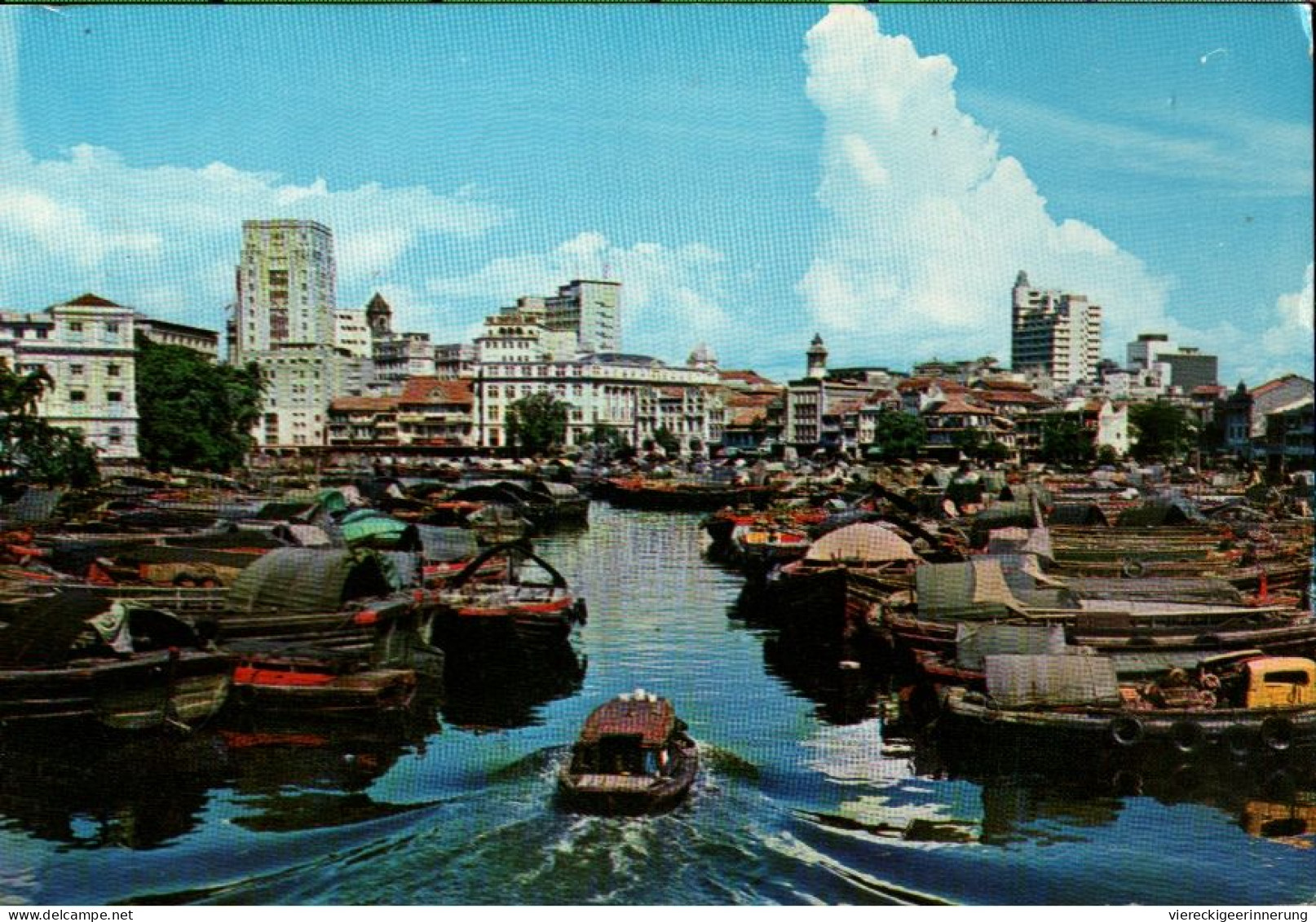 ! Moderne Ansichtskarte Aus Singapur, Singapore, Boars, 1975 - Singapore