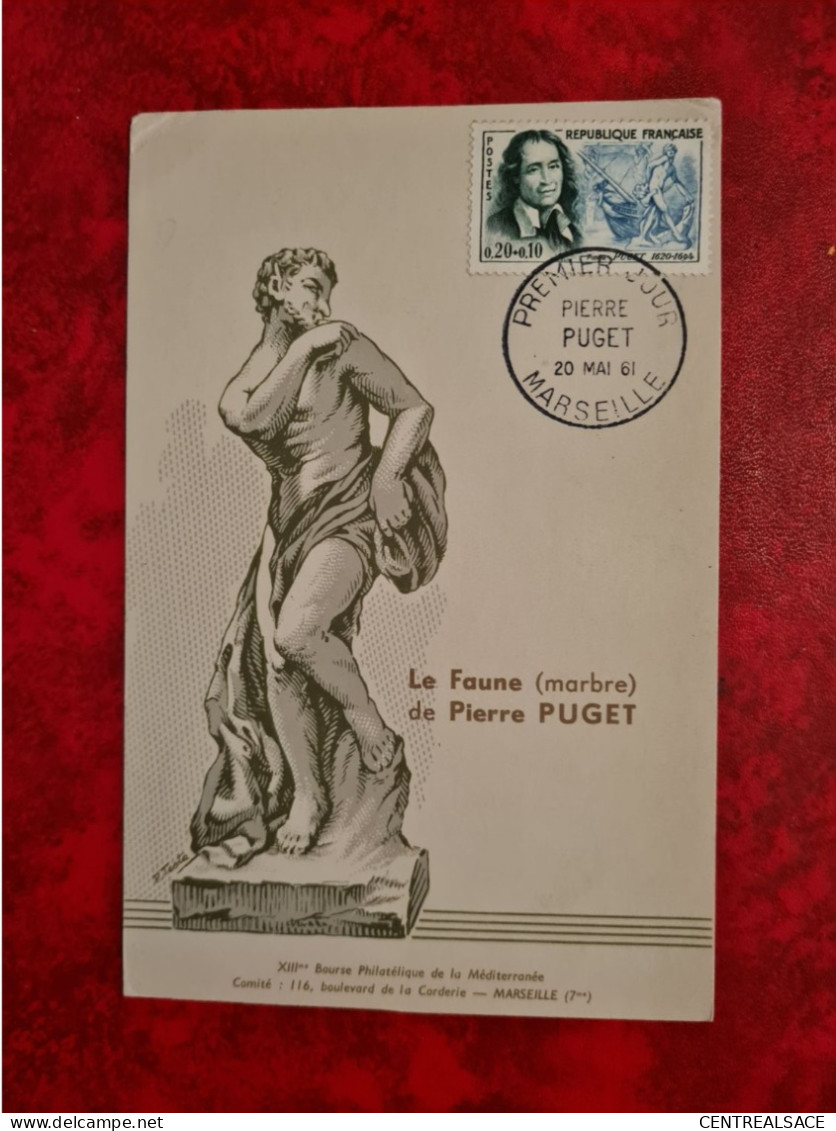 Carte 1961 MAXI   MARSEILLE LE FAUNE DE PIERRE PUGET - Non Classificati