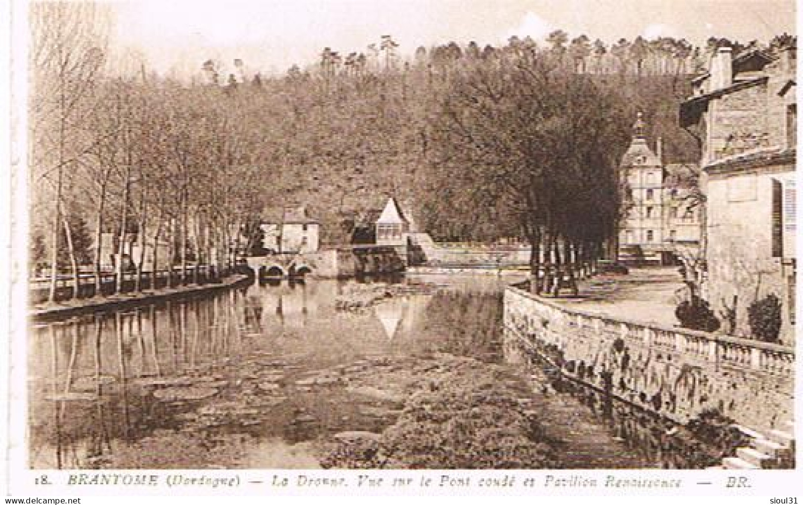 24  BRANTOME LA DRONNE SUR LE PONT COUDE - Brantome