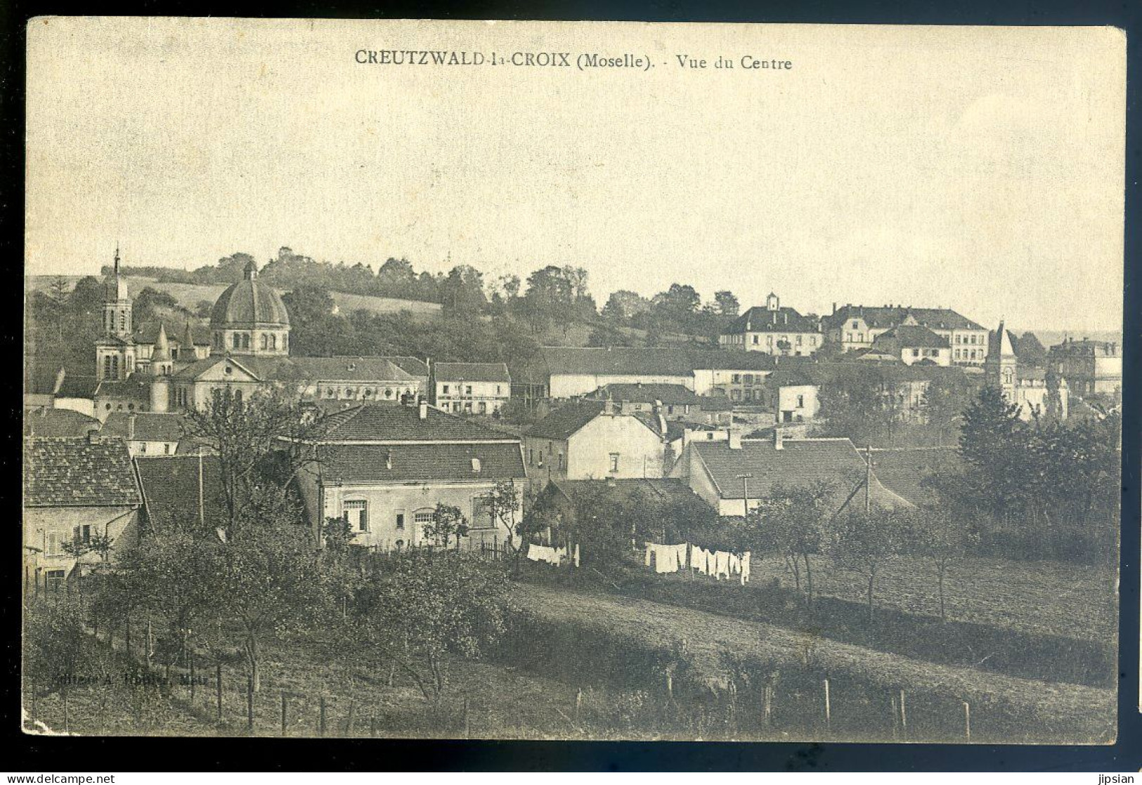 Cpa Du 57 Creutzwald La Croix -- Vue Du Centre  STEP120bis - Creutzwald