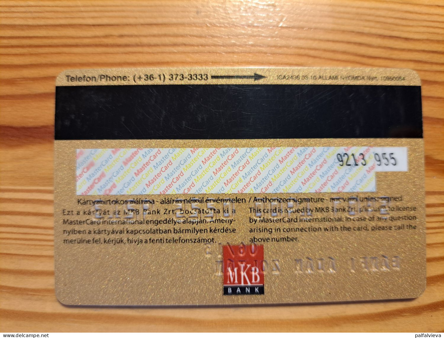 MKB Credit Card Hungary - Budapest - Cartes De Crédit (expiration Min. 10 Ans)