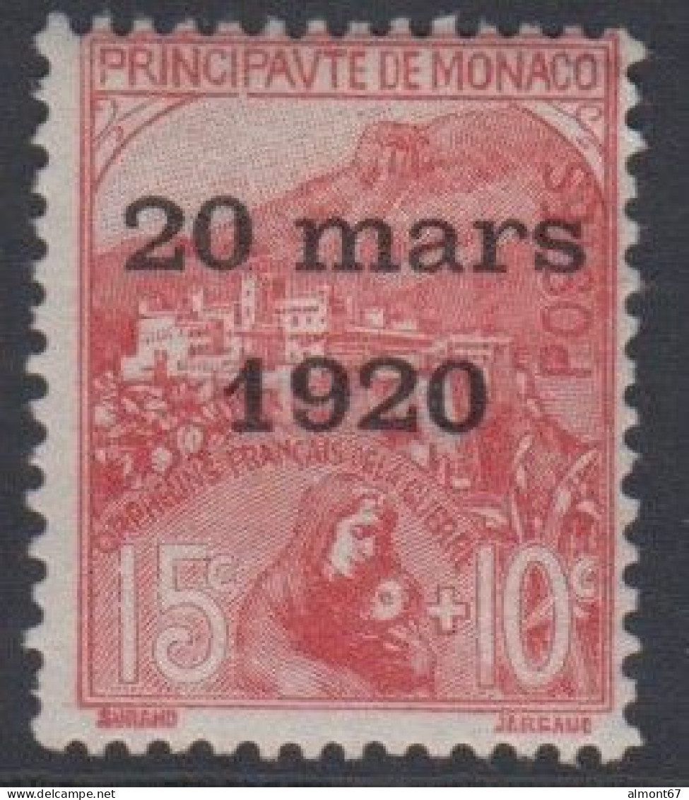 Monaco   N° 39 *  - Cote  :  35 € - Neufs