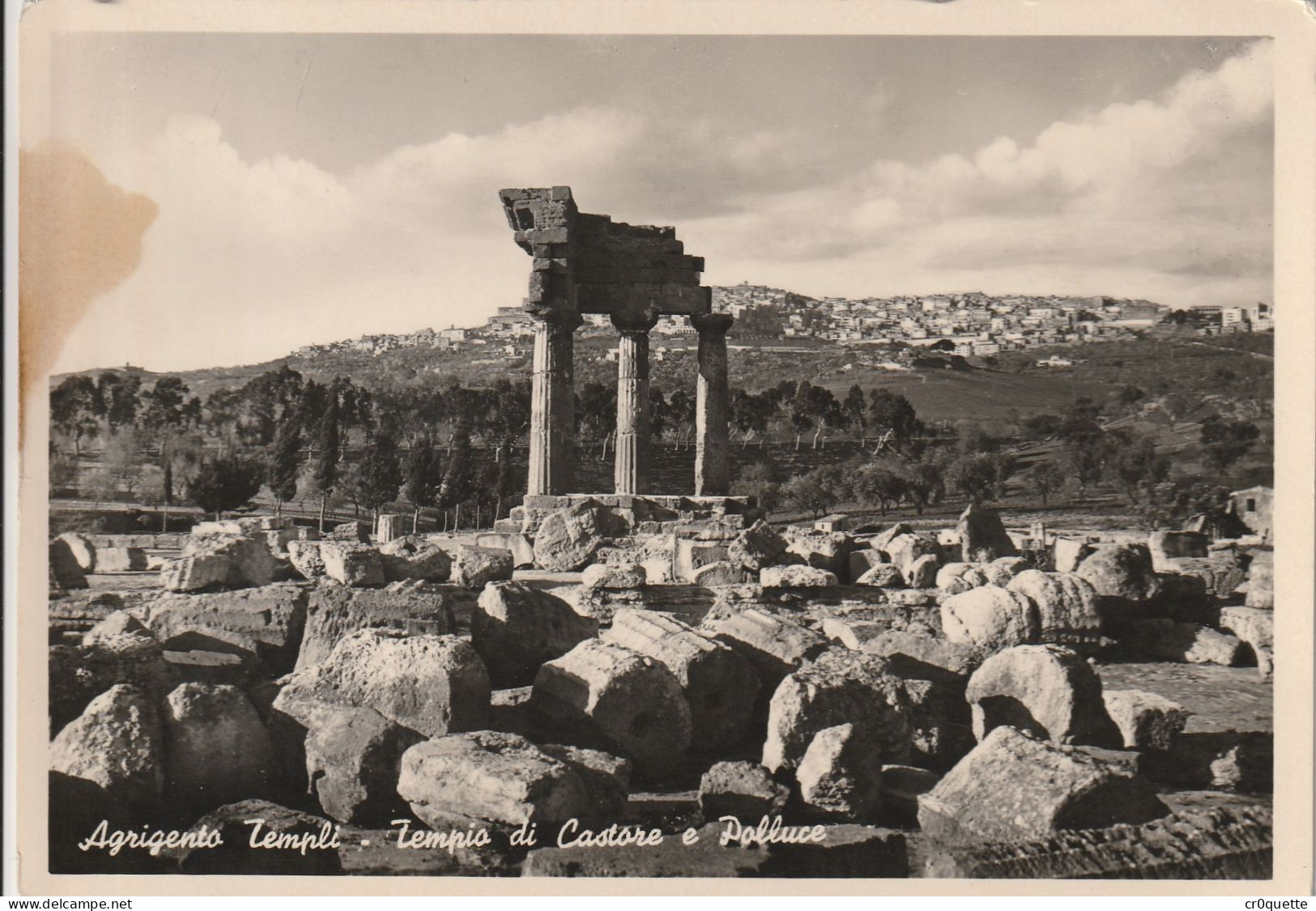 # ITALIE - SICILE - AGRIGENTO / TEMPLES En 5 CARTES POSTALES De 1951 à 1953 - Agrigento