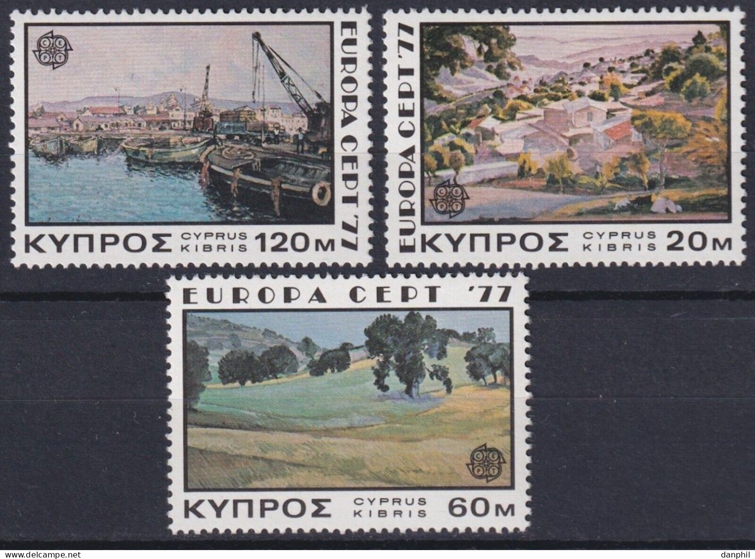 Cyprus 1977 Europa CEPT (**)  Mi 464-66 - M€ 3,-; Y&T 459-61 - €3,50 - Unused Stamps