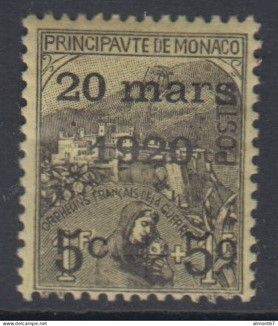 Monaco   N° 37 *  - Cote  :  55 € - Neufs