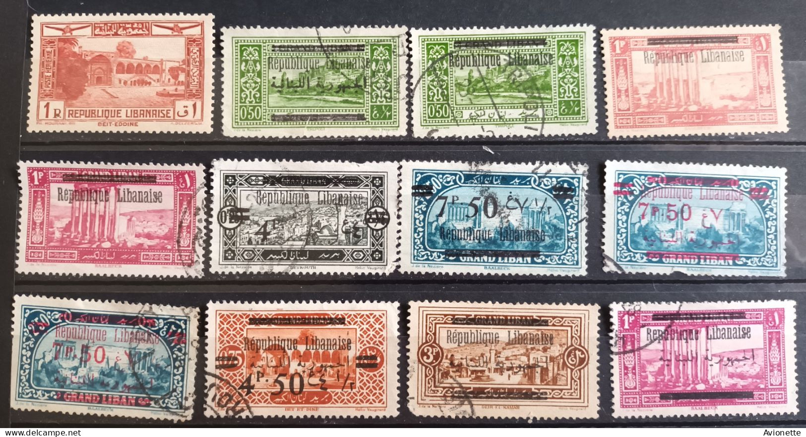 République Libanaise (30 Timbres Anciens) - Lebanon