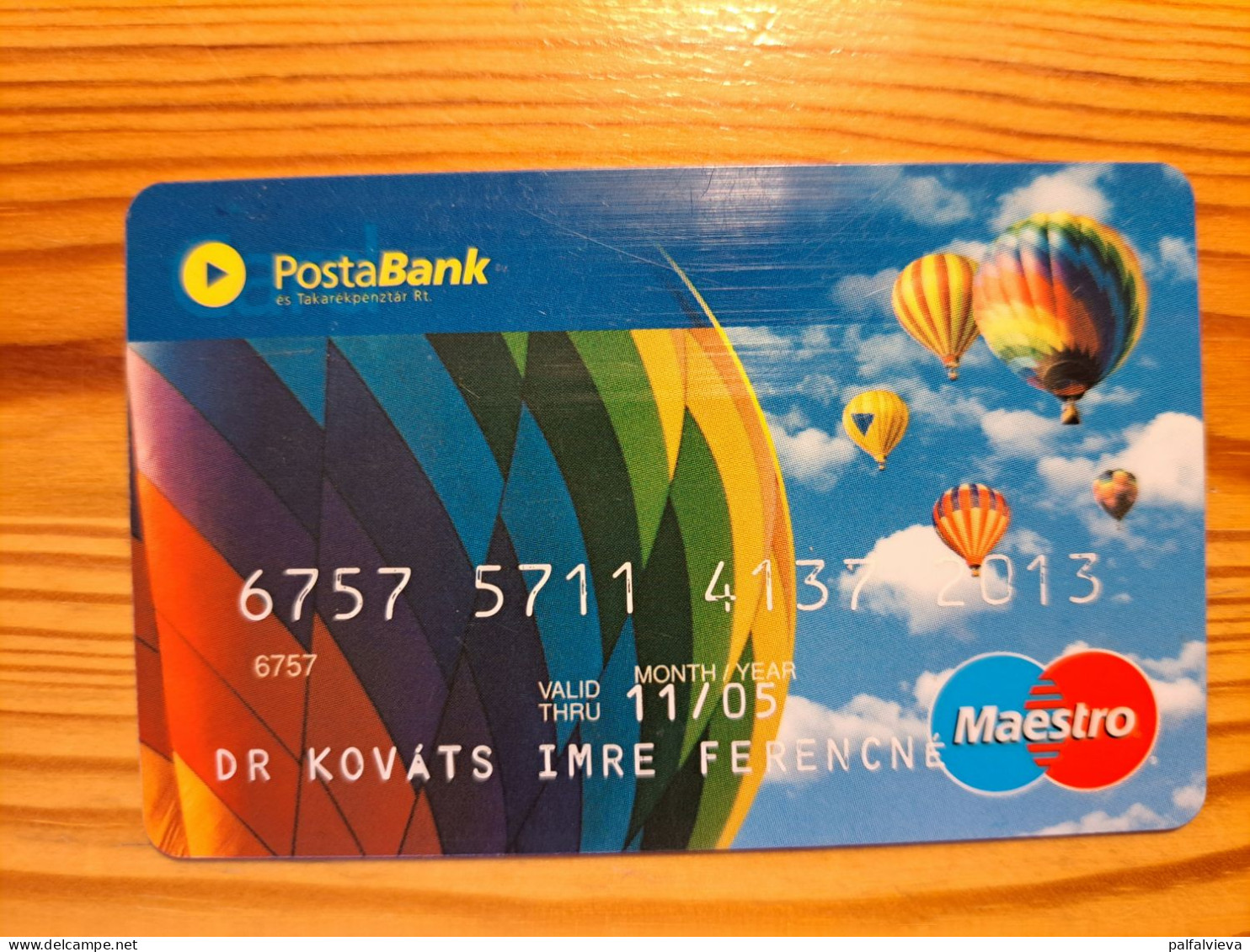 Posta Bank Credit Card Hungary - Balloon - Credit Cards (Exp. Date Min. 10 Years)