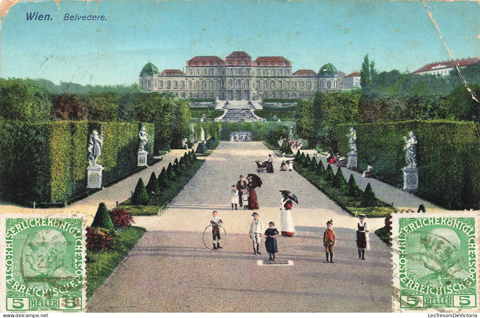 AUTRICHE - Wien - Vue Sur La Belvedere - Animé - Colorisé - Carte Postale Ancienne - Belvédère