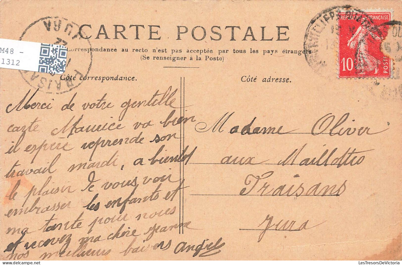 FRANCE - Paris - Vue Générale - La Gare Du Nord - Animé - Des Voitures - Carte Postale Ancienne - Pariser Métro, Bahnhöfe