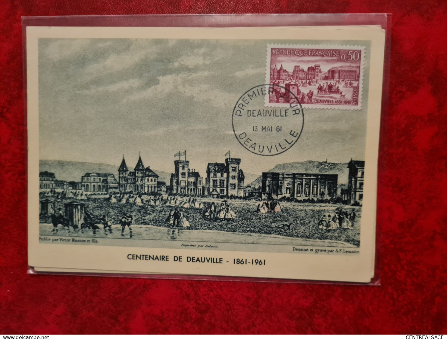 Carte 1961 MAXI   DEAUVILLE LE CENTENAIRE - Non Classés