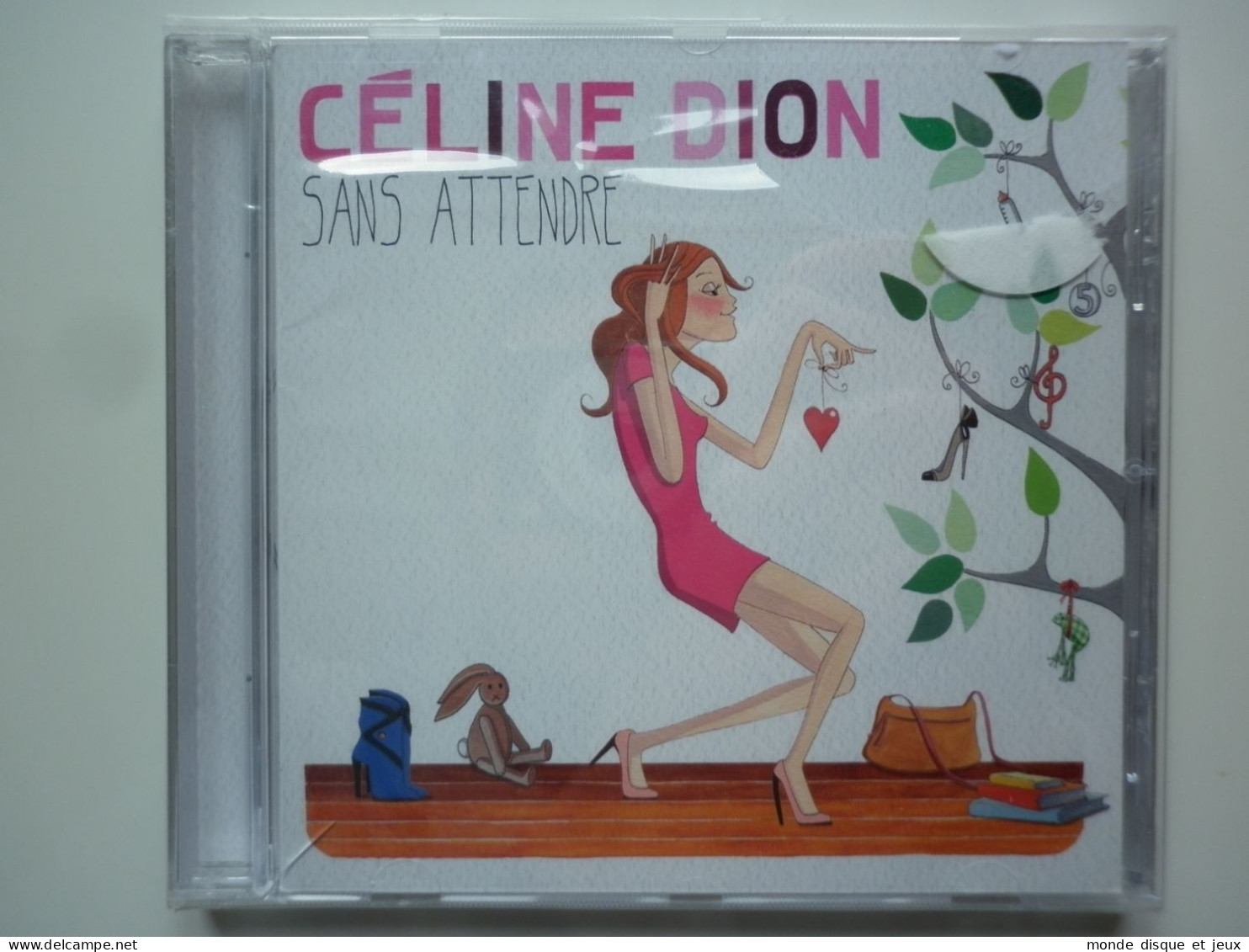 Céline Dion Cd Album Sans Attendre Duo Avec Johnny Hallyday - Otros - Canción Francesa