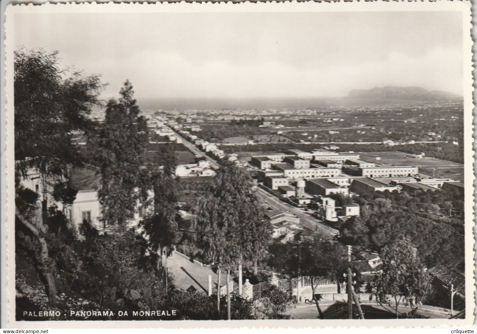 # ITALIE - SICILE - PALERMO - PALERME / PANORAMAS En 1951 (lot De 4 CP) - Palermo