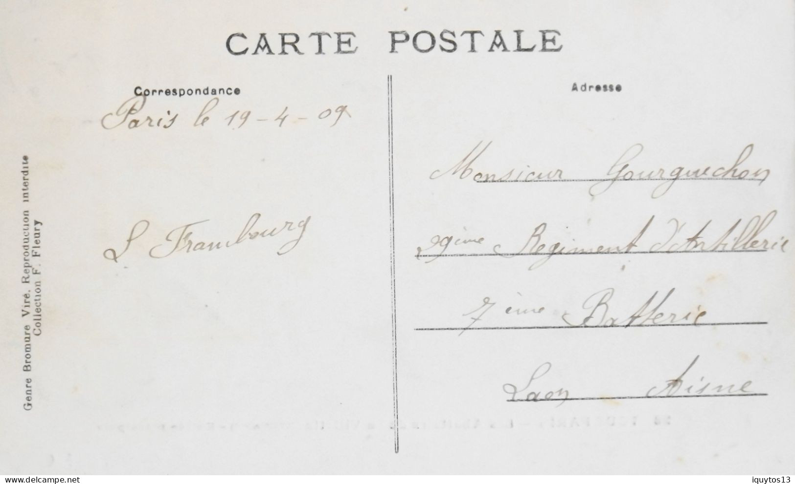 CPA - TOUT PARIS - N° 28 - Les ABATTOIRS De La VILLETTE - Entrée Principale - (XIXe Arrt) 1909 - Coll. F. Fleury - TBE - Arrondissement: 19