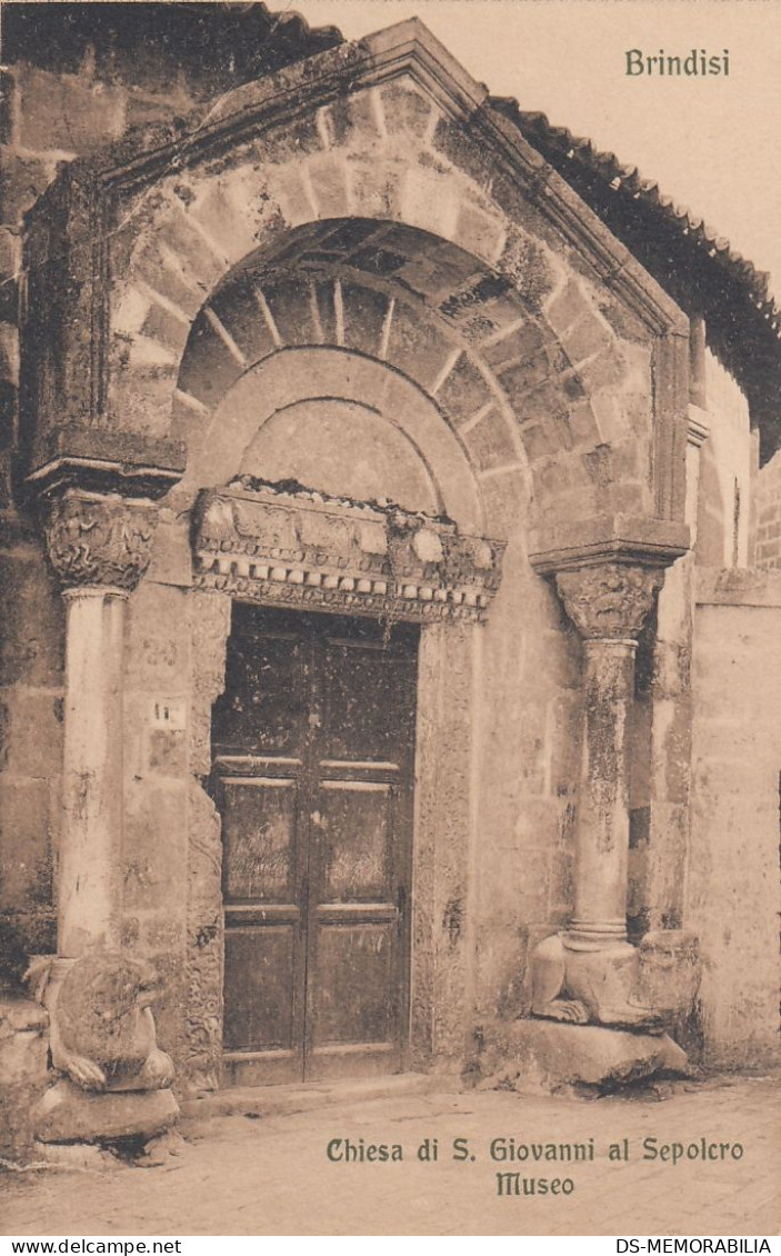 Brindisi - Chiesa Di S.Giovanni Al Sepolcro Museo - Brindisi