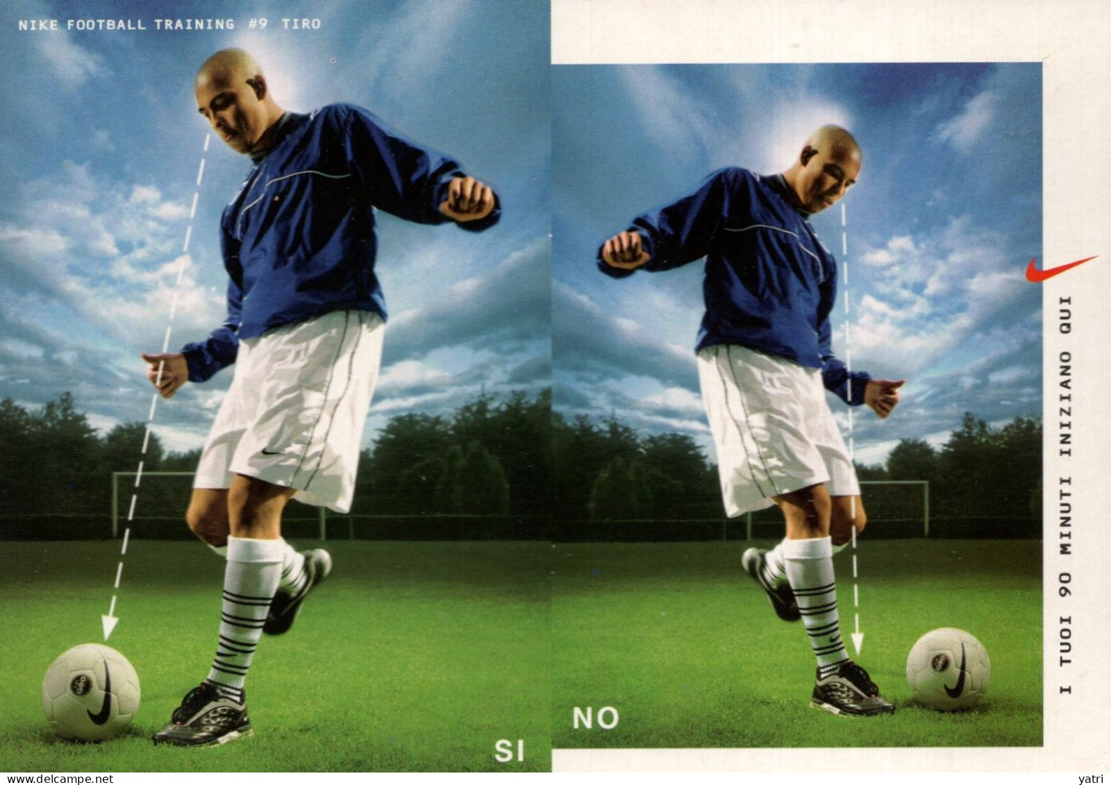 Cartolina Pubblicitaria NIKE Football Training - Promocard N. 1353 - Soccer