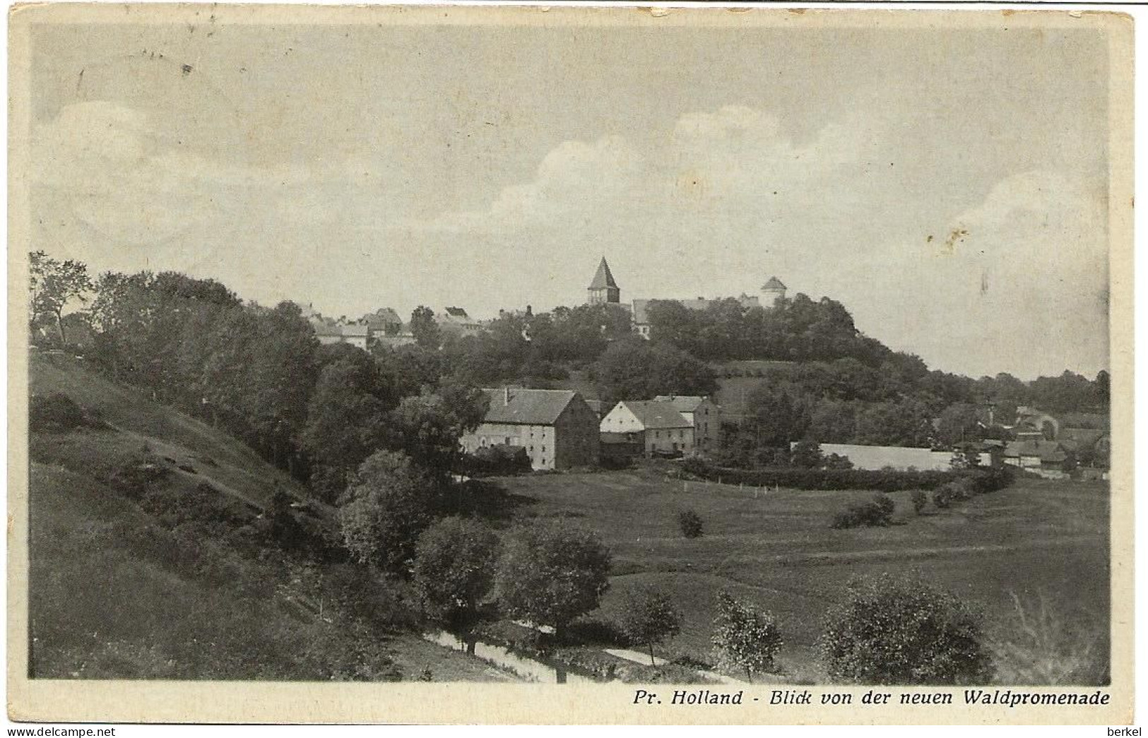 POLEN  PREUSSICH HOLLAND  Blick Von Der Neuen Waldpromenade 1993 D1 Feldpost 1942 - Pologne