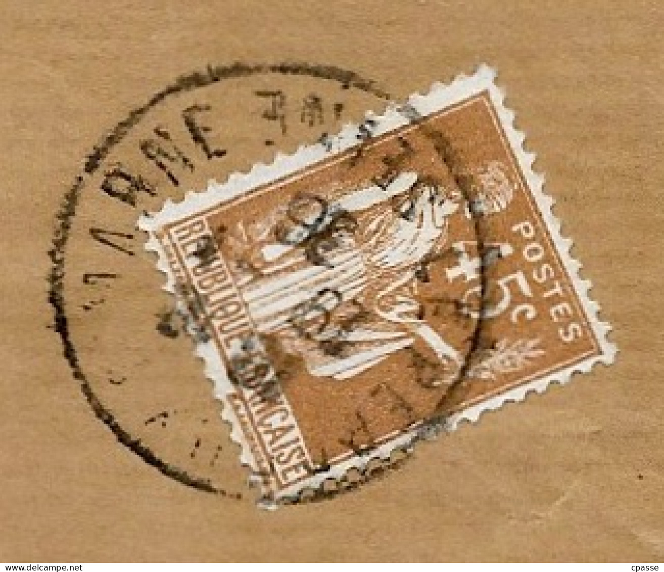 1936 Fragment Avec Timbre Type PAIX N° 282 YT Seul Sur Lettre - 1932-39 Peace