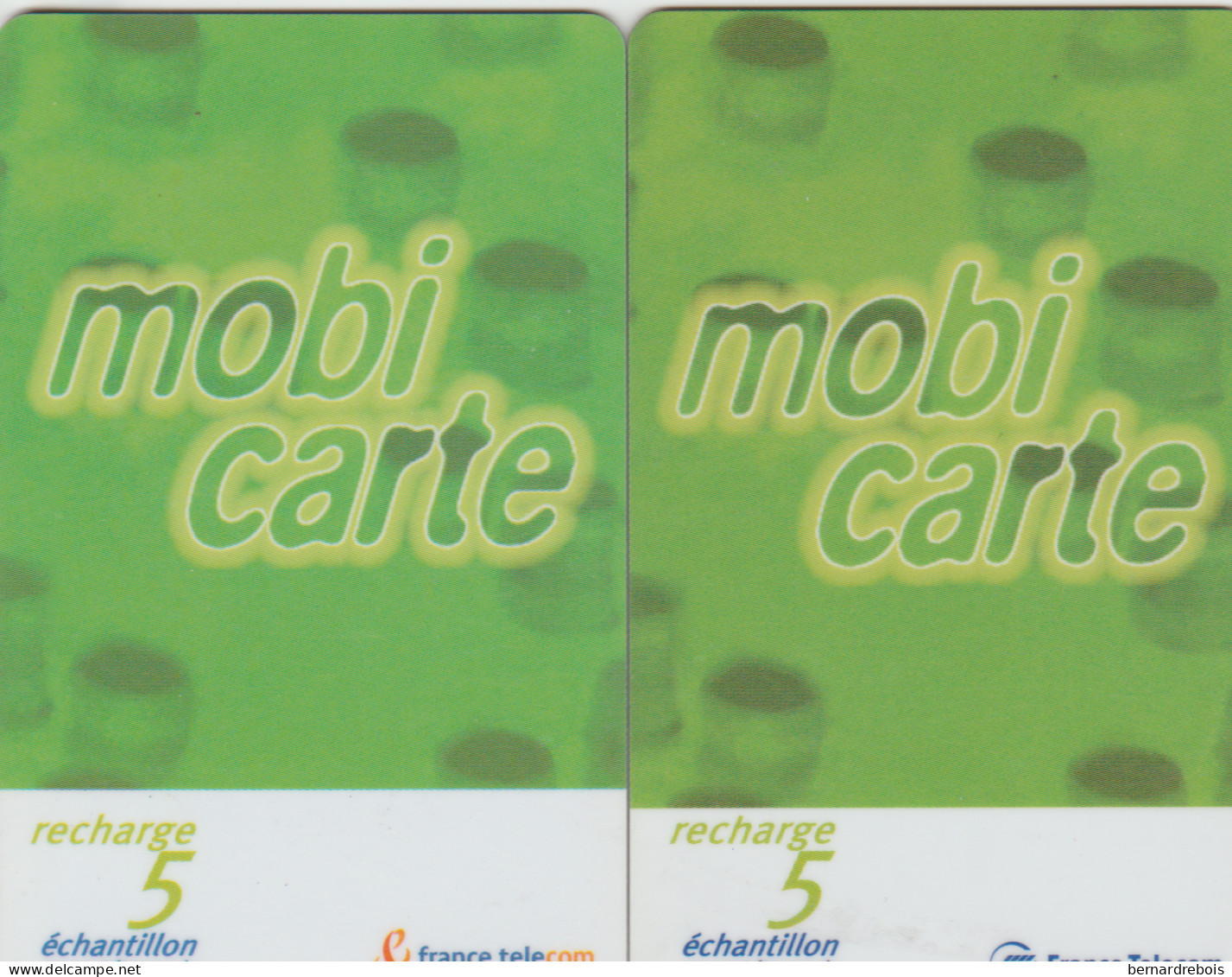 TC23 - 2 RECHARGES MOBICARTES 5, Différentes, Pour 1 € - Other – Asia