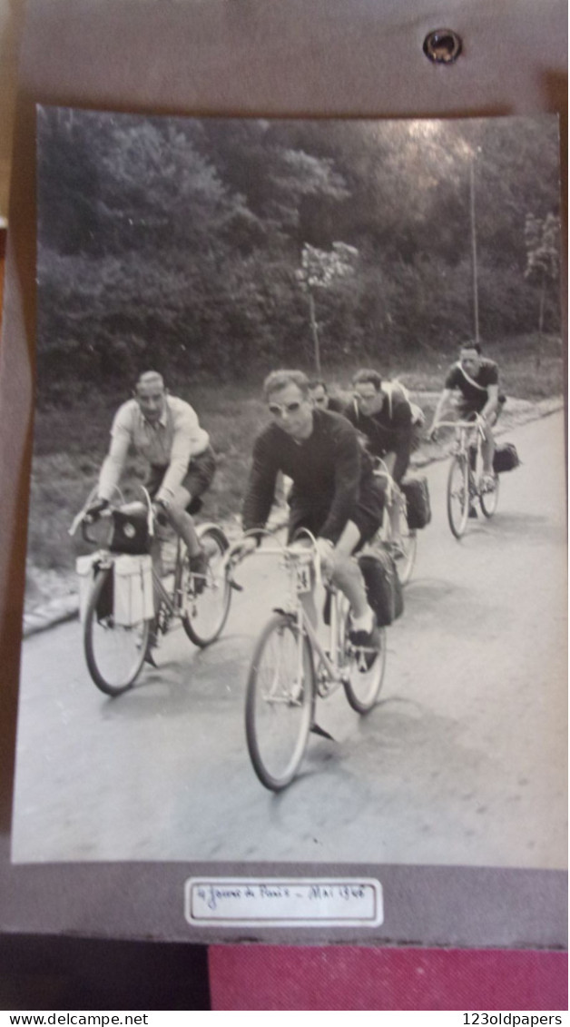 LOT  PHOTOS AMATEUR  Cyclisme VELO 4 JOURS DE PARIS 1946 BRAQUET CLUB PARIS BREST CHAMPIONNAT DES ARTS 1935.... - Radsport