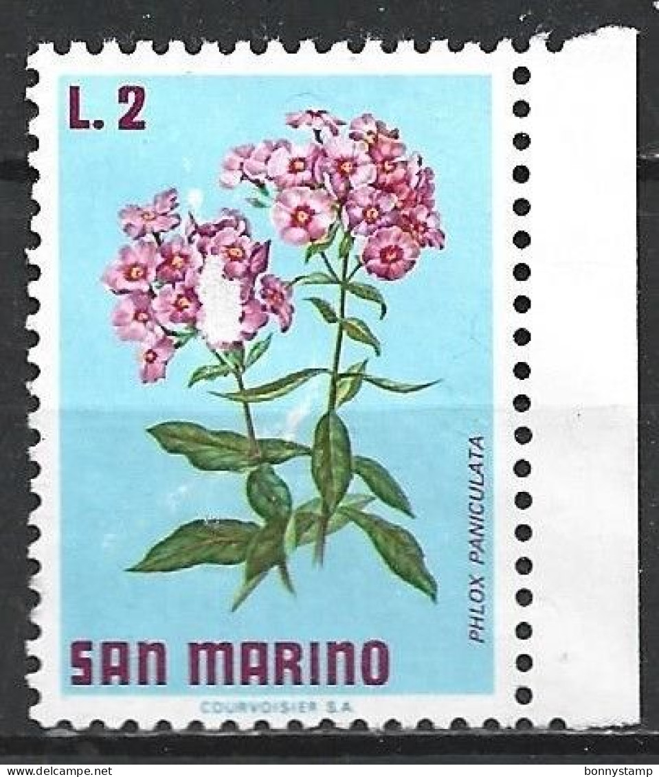 San Marino, 1971 - 2l Flos - Nr.837 MNH** - Ungebraucht