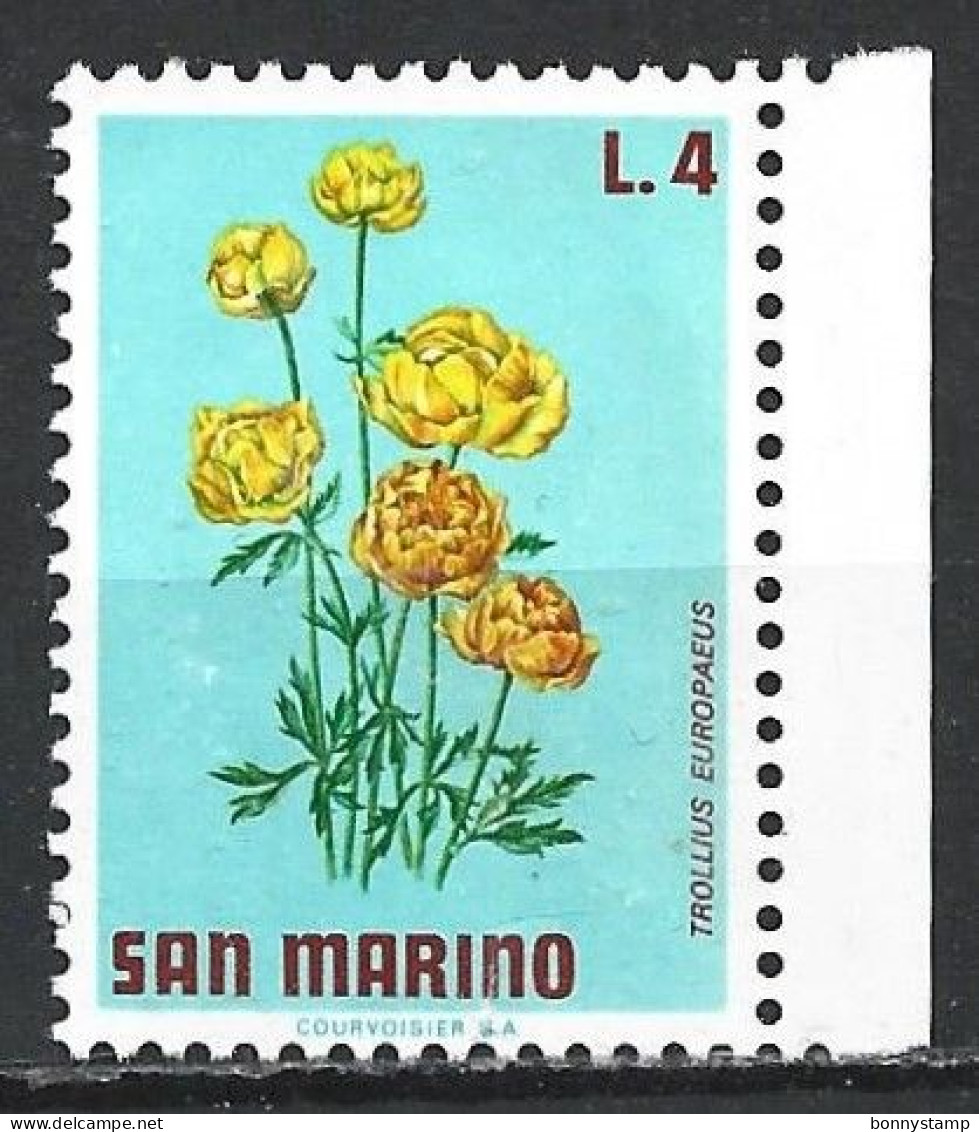 San Marino, 1971 - 4l Luparia - Nr.839 MNH** - Ungebraucht