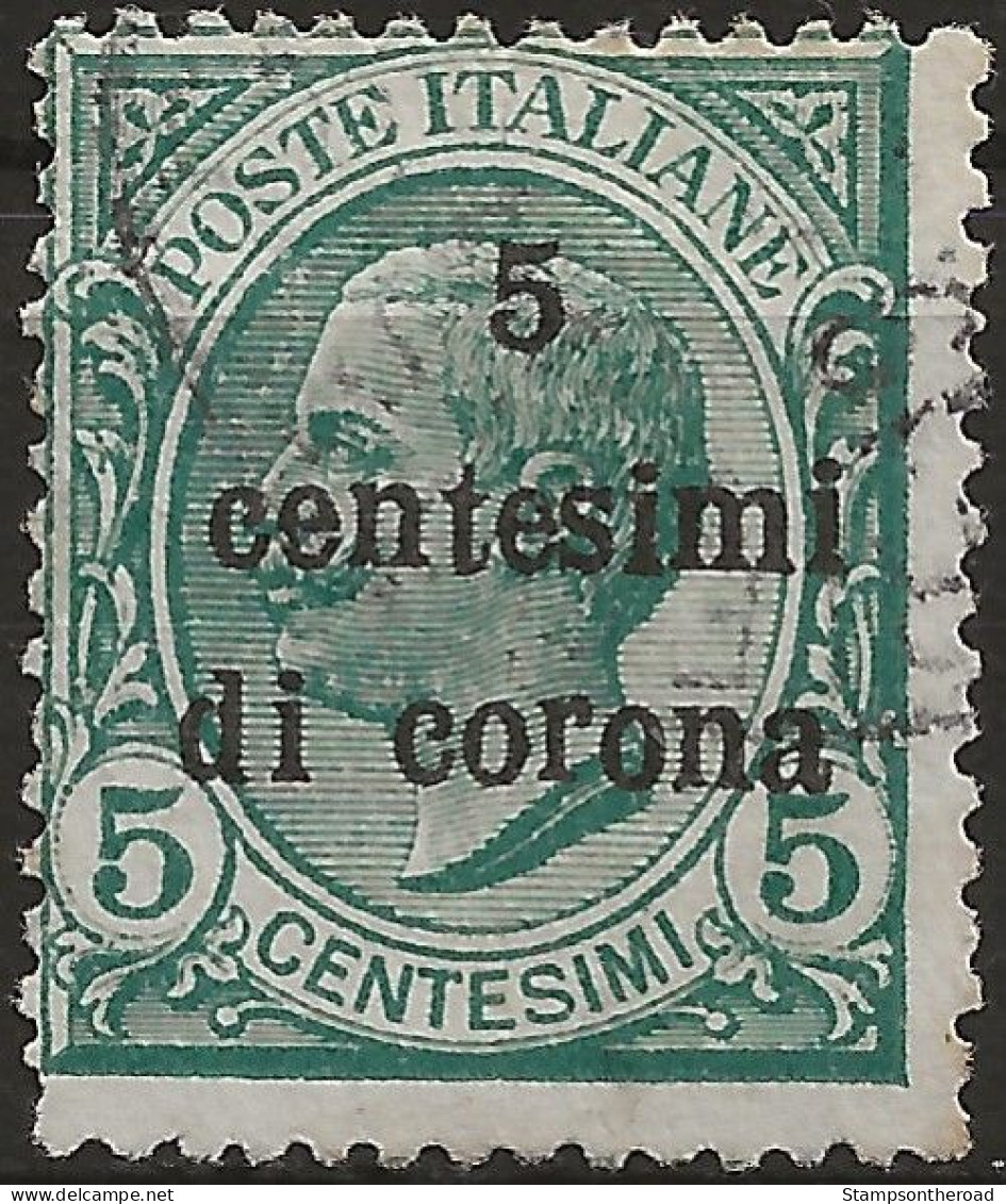 TRTT3U1,1919 Terre Redente - Trento E Trieste, Sassone Nr. 3, Francobollo Usato Per Posta °/ - Trente & Trieste