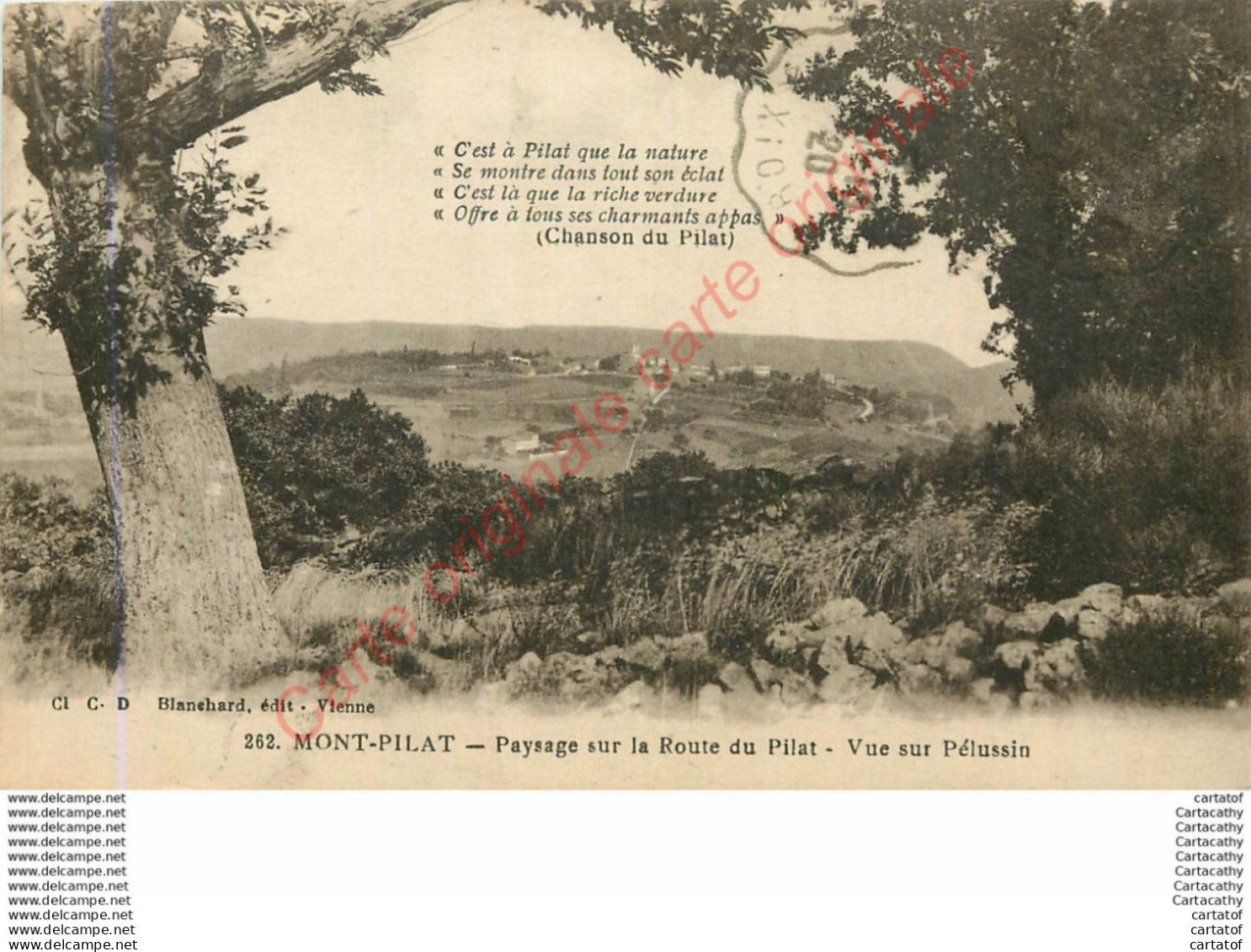 42.  MONT PILAT .   Paysage Sur La Route Du Pilat .  Vue Sur Pélussin . - Mont Pilat