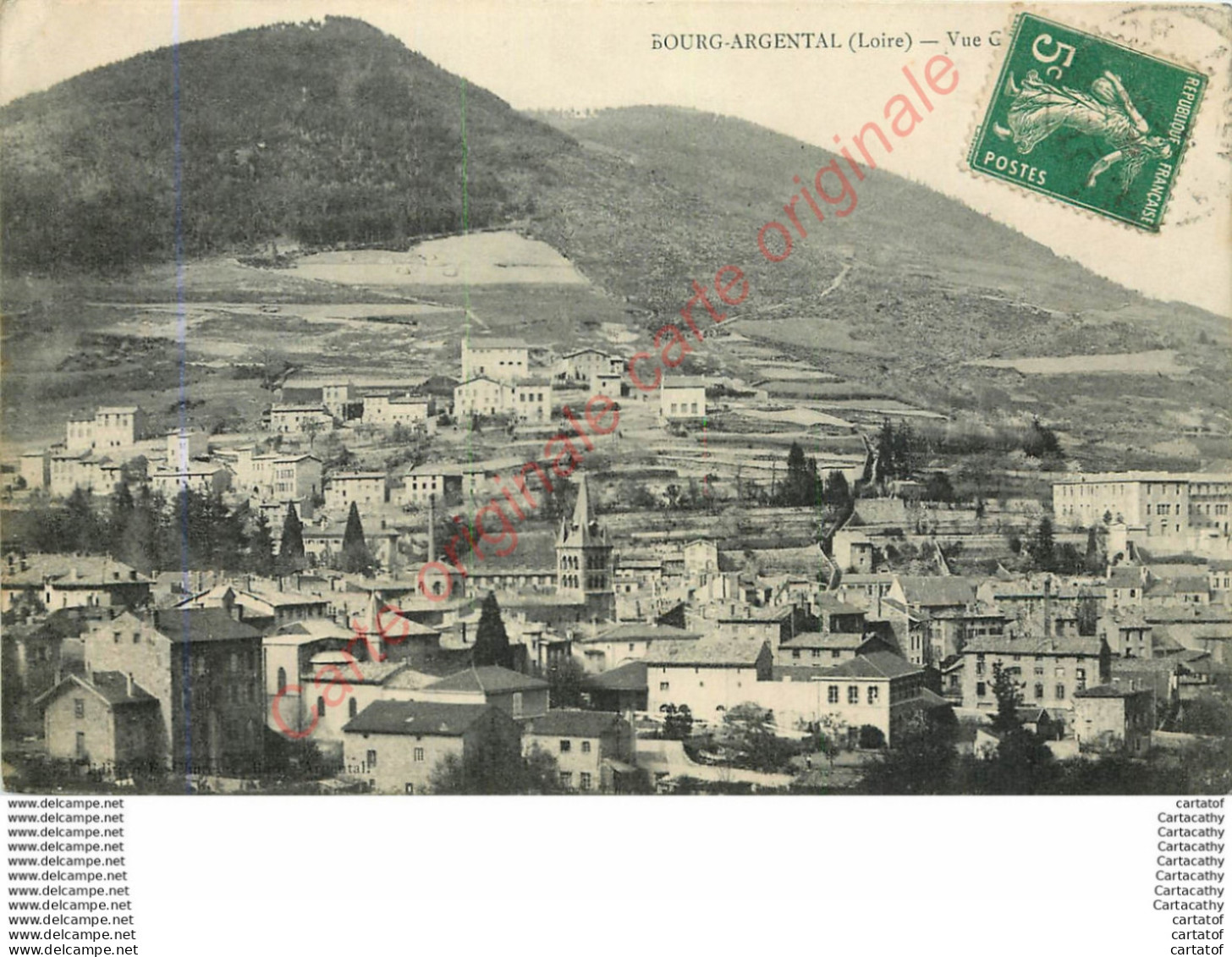 42.  BOURG ARGENTAL .  Vue Générale . - Bourg Argental