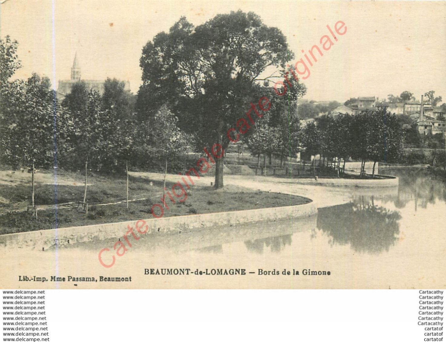 82.  BEAUMONT DE LOMAGNE .  Bords De La Gimone . - Beaumont De Lomagne