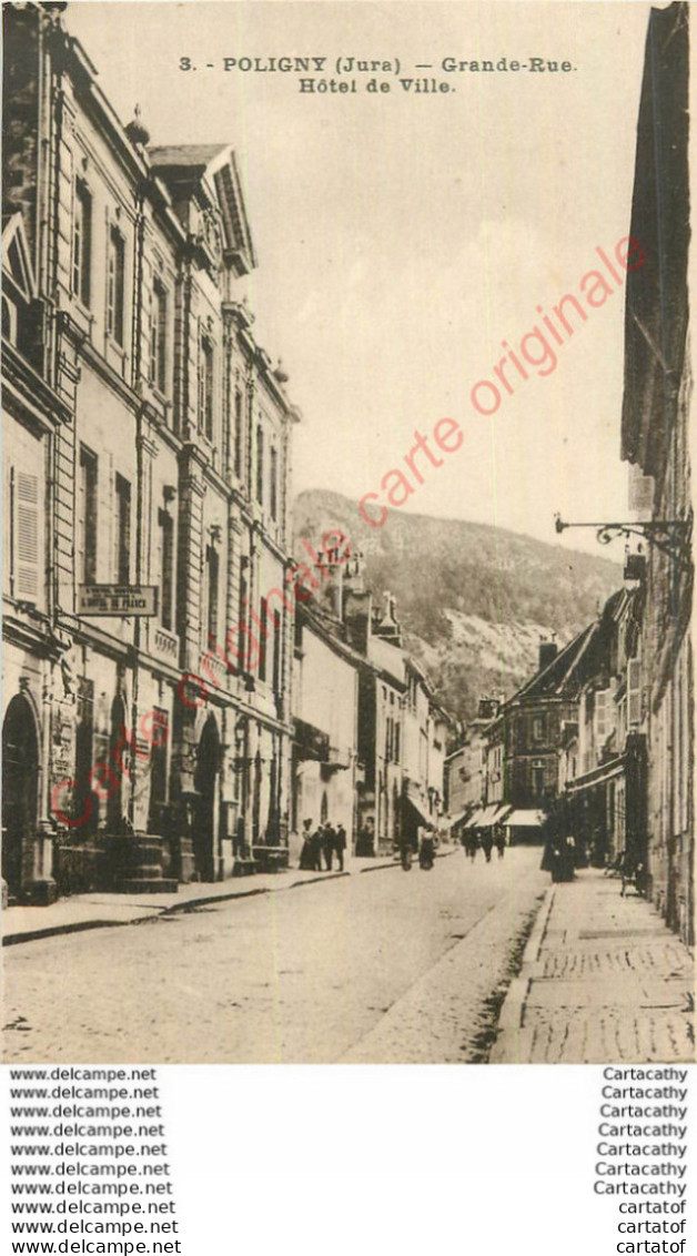 39.  POLIGNY . Grande Rue .  Hôtel De Ville . - Poligny