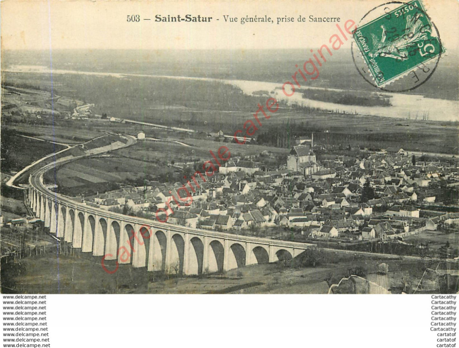 18.  SAINT SATUR .  Vue Générale Prise De Sancerre . - Saint-Satur