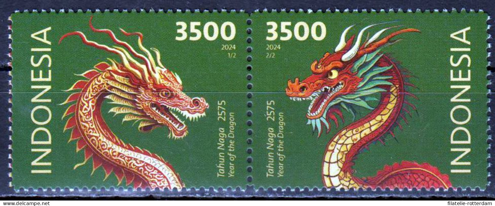 Indonesia / Indonesië - Postfris / MNH - Complete Set Year Of The Dragon 2024 - Indonesia