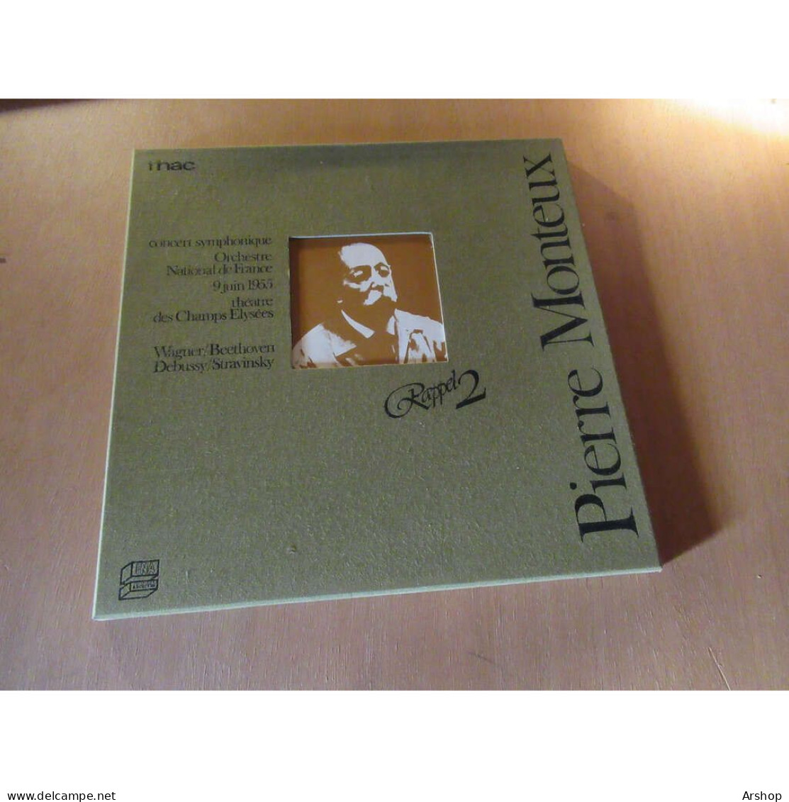 PIERRE MONTEUX Rappel 2 Concert Symphonique -orchestre National De France 9 Juin 1955 ARCHIVES FNAC INA Coffret 2 Lp 81 - Klassik