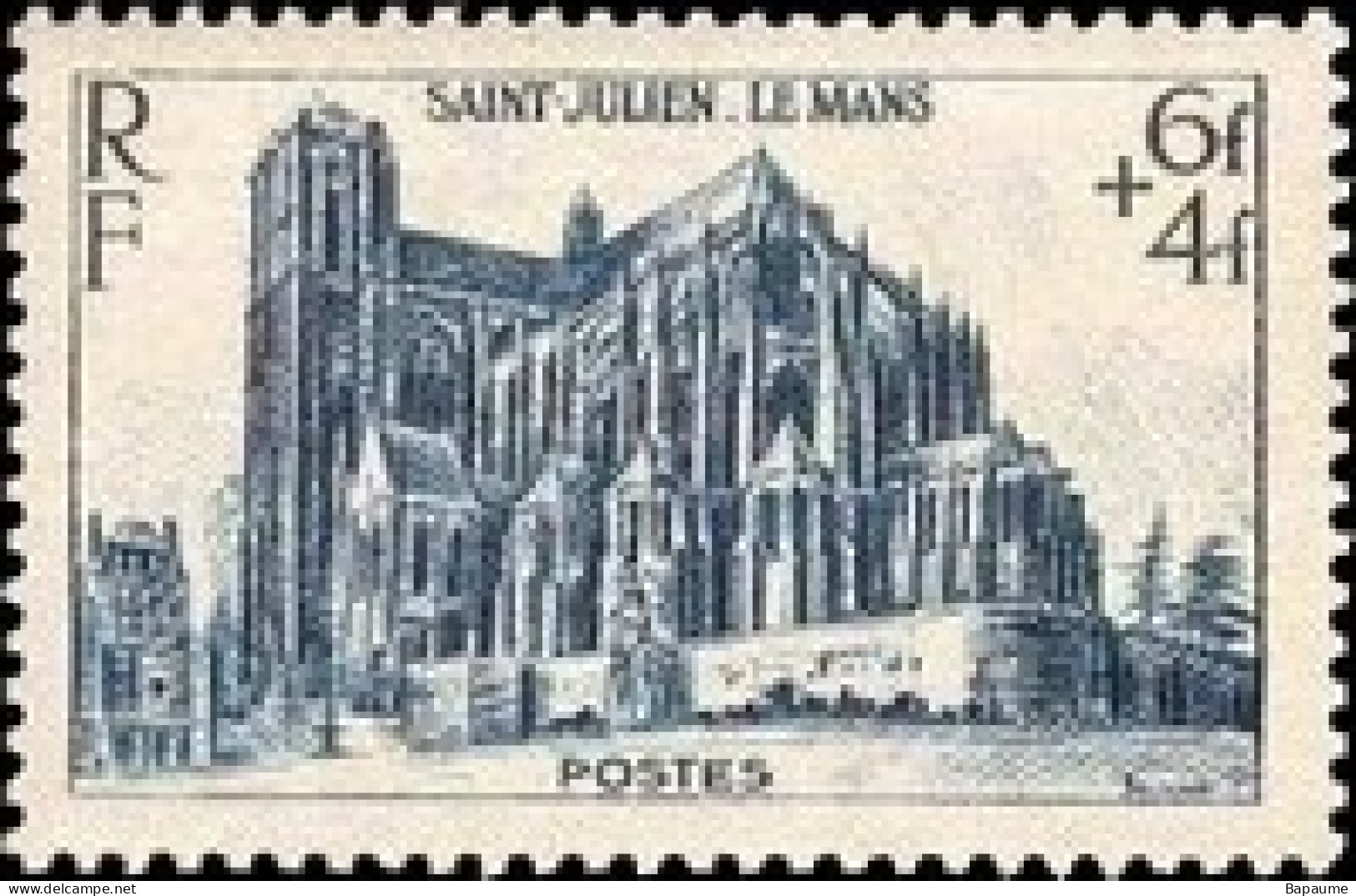 France - Yvert & Tellier N°775 - Série Touristique Cathédrales - Saint-Julien, Le Mans Neuf** NMH - Cote Catalogue 2,10€ - Neufs