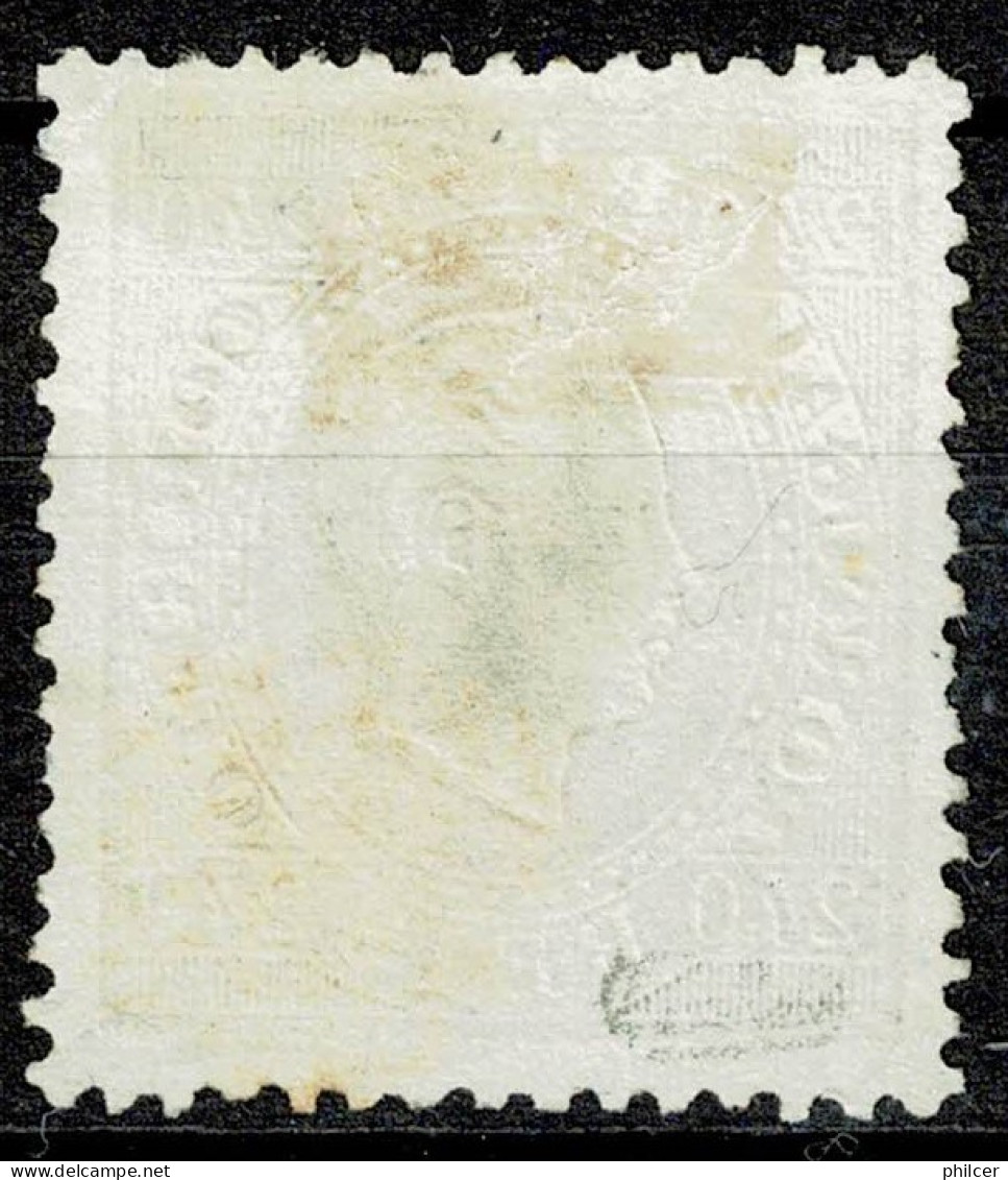 Portugal, 1870/6, # 46 Dent. 12 3/4, Com Certificado, Used - Gebruikt