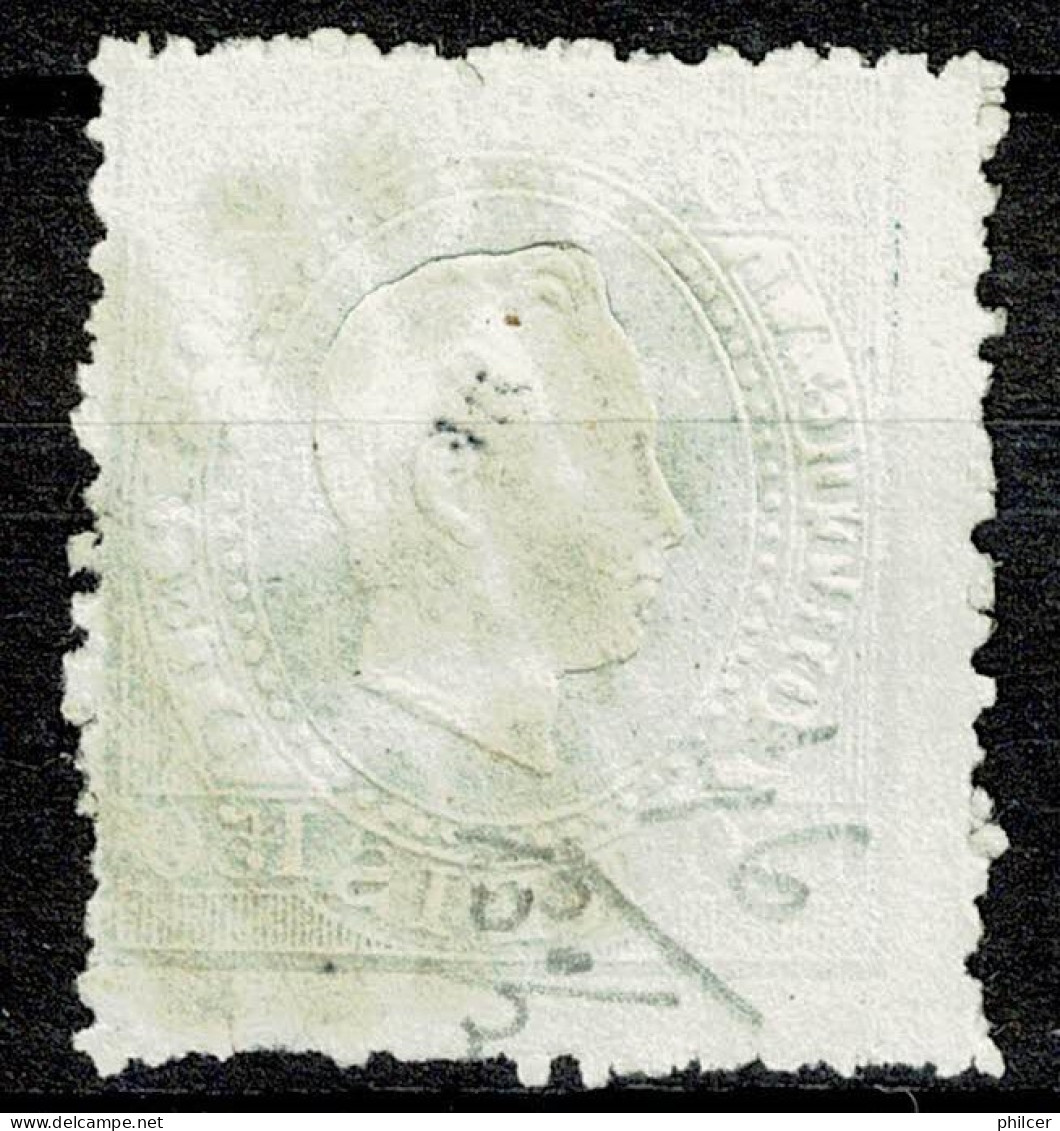 Portugal, 1870/6, # 45 Dent. 12 3/4, Reprint, Com Certificado, Used - Used Stamps