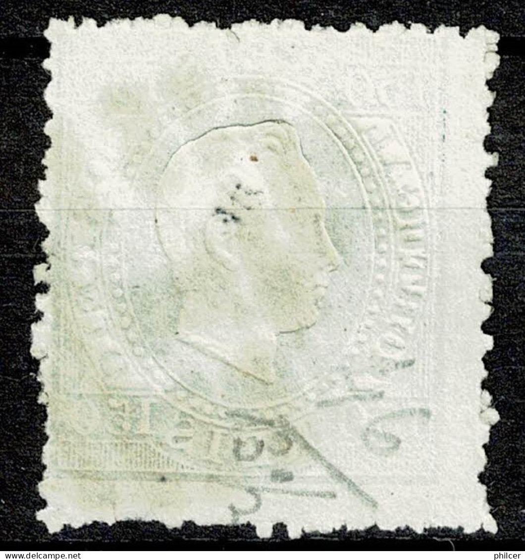 Portugal, 1870/6, # 45 Dent. 12 3/4, Reprint, Com Certificado, Used - Usado