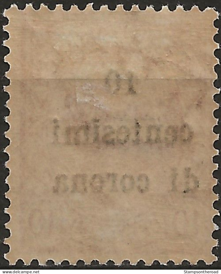 TRTT4L,1919 Terre Redente - Trento E Trieste, Sassone Nr. 4, Francobollo Nuovo Con Traccia Di Linguella */ - Trente & Trieste