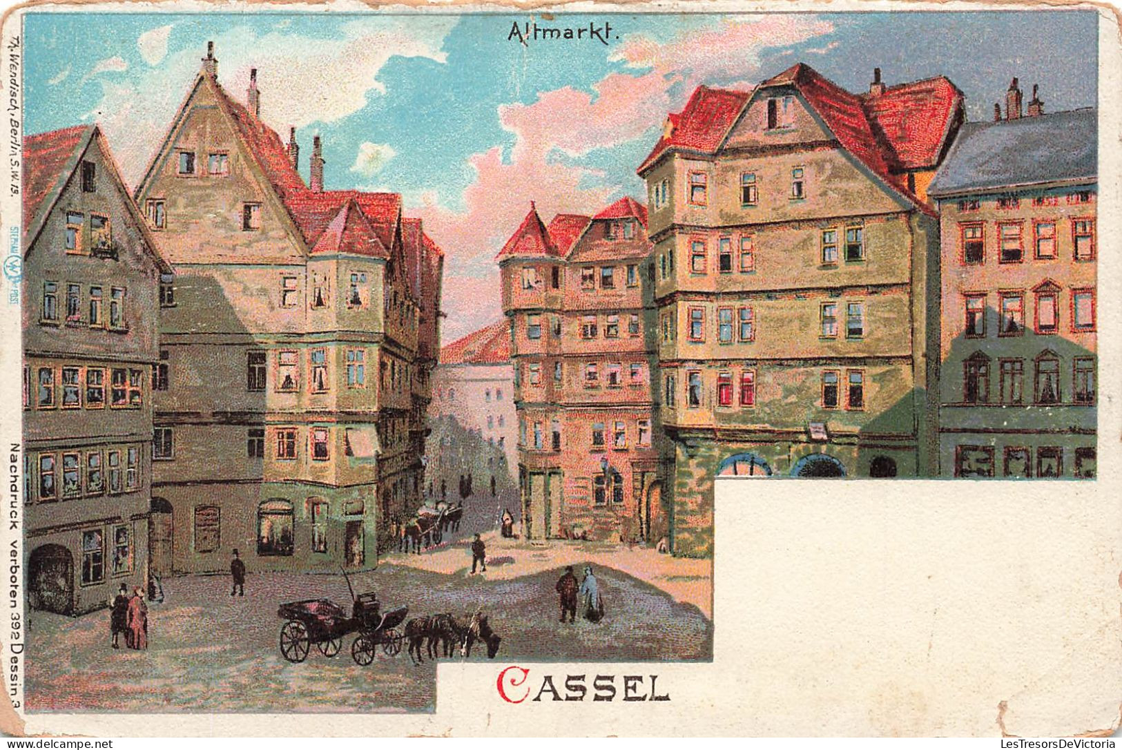 FRANCE - Altmarkt - Cassel - Vue De Différentes Maisons - Une Allée - Une Voiture - Des Gens - Carte Postale Ancienne - Cassel