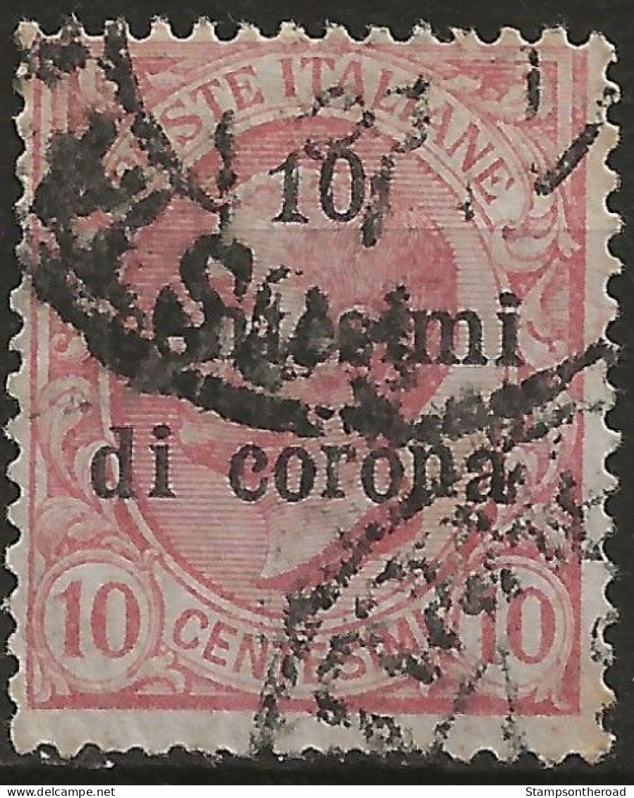 TRTT4U2,1919 Terre Redente - Trento E Trieste, Sassone Nr. 4, Francobollo Usato Per Posta °/ - Trentino & Triest