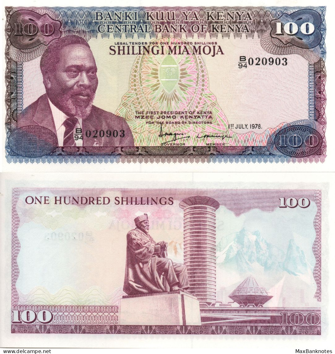 Kenya / 100 Shillings / 1978 / P-18(a) / UNC - Kenya